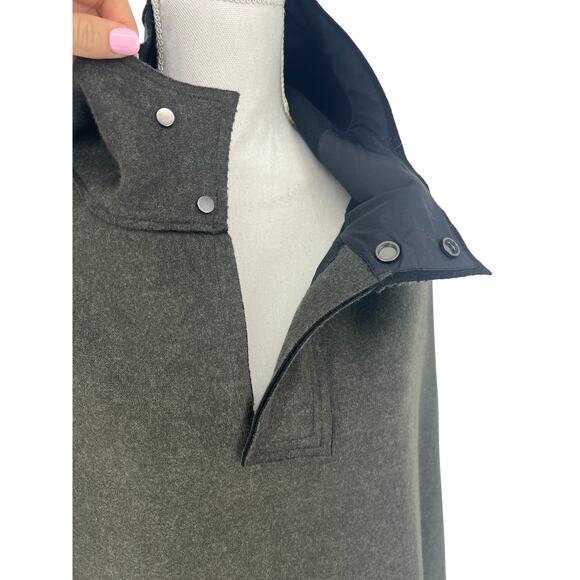 Lamberto Losani Hooded Poncho 100% Cashmere in Green - Picture 11 of 16